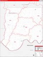 Bon Homme, Sd Carrier Route Wall Map